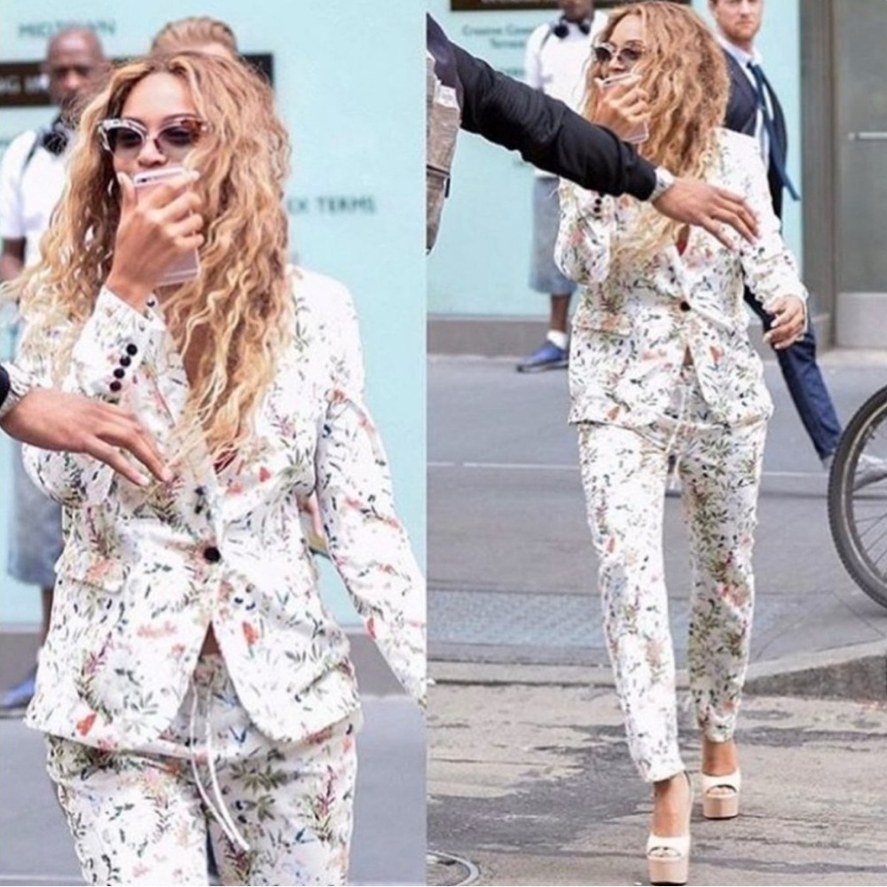 The Kooples Botanical Floral Printed Blazer